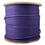 Picture of 1000ft Non-Terminated Cat6A Non-Booted, Non-Snagless Purple UTP Copper PVC Bulk Cable
