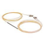 Picture of 3m LC (Male) to 2xLC (Male) OM2 Straight Orange Simplex Fiber OFNR (Riser-Rated) Splitter Cable 50/50 Ratio