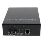 Picture of 10/100/1000Base-TX(RJ-45) to 1000Base-SX(ST) MMF 850nm 550m POE Media Converter