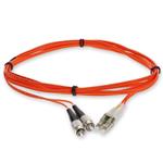 Picture of 10m FC (Male) to LC (Male) OM1 Straight Orange Duplex Fiber OFNR (Riser-Rated) Patch Cable