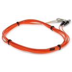 Picture of 7m FC (Male) to LC (Male) OM1 Straight Orange Duplex Fiber OFNR (Riser-Rated) Patch Cable
