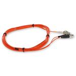 Picture of 7m FC (Male) to LC (Male) OM1 Straight Orange Duplex Fiber OFNR (Riser-Rated) Patch Cable