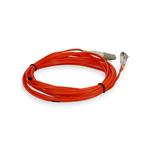 Picture of 0.5m LC (Male) to LC (Male) Orange OM1 Duplex Fiber OFNR (Riser-Rated) Patch Cable