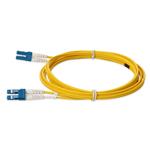 Picture of 50cm LC (Male) to LC (Male) OS2 Straight Yellow Duplex Fiber LSZH Patch Cable