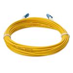 Picture of 50cm LC (Male) to LC (Male) OS2 Straight Yellow Simplex Fiber LSZH Patch Cable