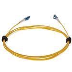 Picture of 50cm LC (Male) to LC (Male) OS2 Straight Yellow Simplex Fiber OFNR (Riser-Rated) Patch Cable