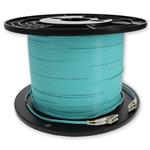Picture of 100m LC (Male) to LC (Male) OM4 Straight Aqua Duplex Fiber OFNR (Riser-Rated) Patch Cable