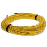 Picture of 100m LC (Male) to LC (Male) OS2 Straight Yellow Simplex Fiber OFNR (Riser-Rated) Patch Cable