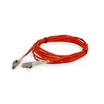Picture of 10ft LC (Male) to LC (Male) OM1 Straight Orange Duplex Fiber OFNR (Riser-Rated) Patch Cable