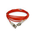 Picture of 10ft LC (Male) to LC (Male) OM1 Straight Orange Duplex Fiber OFNR (Riser-Rated) Patch Cable
