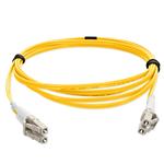 Picture of 10m LC (Male) to LC (Male) Yellow OM1 Duplex Fiber OFNR (Riser-Rated) Patch Cable