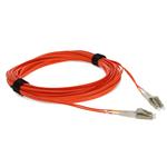 Picture of 15m LC (Male) to LC (Male) Straight Orange OM2 Duplex Fiber OFNR (Riser-Rated) Patch Cable