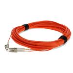 Picture of 15m LC (Male) to LC (Male) OM1 Straight Orange Duplex Fiber OFNR (Riser-Rated) Patch Cable