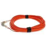 Picture of 15m LC (Male) to LC (Male) OM1 Straight Orange Duplex Fiber OFNR (Riser-Rated) Patch Cable