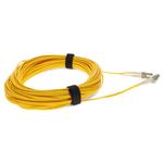 Picture of 15m LC (Male) to LC (Male) OM1 Straight Yellow Duplex Fiber OFNR (Riser-Rated) Patch Cable