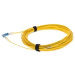 Picture of 15m LC (Male) to LC (Male) OS2 Straight Yellow Duplex Fiber OFNR (Riser-Rated) Patch Cable