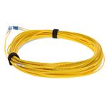 Picture of 15m LC (Male) to LC (Male) OS2 Straight Yellow Duplex Fiber OFNR (Riser-Rated) Patch Cable