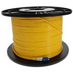 Picture of 175m LC (Male) to LC (Male) Yellow OS2 Duplex Fiber OFNR (Riser-Rated) Patch Cable