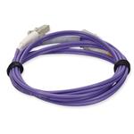 Picture of 1m LC (Male) to LC (Male) OM1 Straight Purple Duplex Fiber OFNR (Riser-Rated) Patch Cable