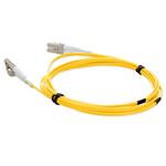 Picture of 1m LC (Male) to LC (Male) OM1 Straight Yellow Duplex Fiber OFNR (Riser-Rated) Patch Cable