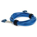 Picture of 1m LC (Male) to LC (Male) Blue OS2 Duplex Fiber OFNR (Riser-Rated) Patch Cable