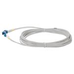 Picture of 1m LC (Male) to LC (Male) Gray OS2 Duplex Fiber OFNR (Riser-Rated) Patch Cable
