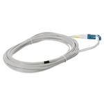 Picture of 1m LC (Male) to LC (Male) Gray OS2 Duplex Fiber OFNR (Riser-Rated) Patch Cable
