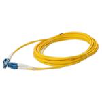 Picture of 1m LC (Male) to LC (Male) Yellow OS2 Duplex Fiber TAA Compliant OFNR (Riser-Rated) Patch Cable
