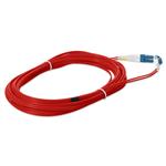 Picture of 2m LC (Male) to LC (Male) Red OS2 Duplex Fiber OFNR (Riser-Rated) Patch Cable