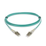 Picture of 2m LC (Male) to LC () Straight Aqua Duplex Fiber LSZH Patch Cable