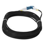 Picture of 3m LC (Male) to LC (Male) Straight Black OS2 Duplex Fiber OFNR (Riser-Rated) Patch Cable