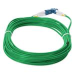 Picture of 4m LC (Male) to LC (Male) Green OS2 Duplex Fiber OFNR (Riser-Rated) Patch Cable