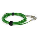 Picture of 5m LC (Male) to LC (Male) Green OM4 Duplex Fiber OFNR (Riser-Rated) Patch Cable