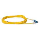 Picture of 5m LC (Male) to LC (Male) Yellow OS2 Duplex Fiber TAA Compliant OFNR (Riser-Rated) Patch Cable