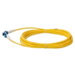 Picture of 6m LC (Male) to LC (Male) OS2 Straight Yellow Duplex Fiber OFNR (Riser-Rated) Patch Cable