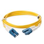 Picture of 8m LC (Male) to LC (Male) OS2 Straight Yellow Duplex Fiber Plenum Patch Cable
