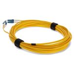 Picture of 1.5m LC (Male) to LC (Male) Yellow OS2 Duplex Fiber OFNR (Riser-Rated) Patch Cable with Microboot