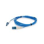 Picture of 1ft LC (Male) to LC (Male) Yellow OS2 Duplex Fiber OFNR (Riser-Rated) Microboot Patch Cable with 1.6mm OD Jacket