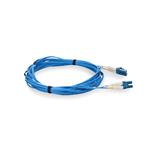 Picture of 1m LC (Male) to LC (Male) Yellow OS2 Duplex Fiber OFNR (Riser-Rated) Microboot Patch Cable with 1.6mm OD Jacket