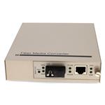 Picture of 10/100Base-TX(RJ-45) to 100Base-BXU(SC) BiDi SMF 1310nmTX/1550nmRX 20km Managed Media Converter