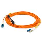 Picture of 20m LC (Male) to LC (Male) Orange OM1 & OS1 Duplex Fiber Mode Conditioning Cable