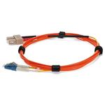 Picture of 5m LC (Male) to SC (Male) OM1 & OS1 Straight Orange Duplex Fiber Mode Conditioning (2x LC 62.5/125 to SC 62.5/125 & SC 9/125) Cable