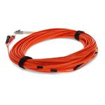 Picture of 12m LC (Male) to ST (Male) OM1 & OS1 Straight Orange Duplex Fiber Mode Conditioning (2x LC 62.5/125 to ST 62.5/125 & ST 9/125) Cable