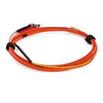 Picture of 3m LC (Male) to ST (Male) OM1 & OS1 Straight Orange Duplex Fiber Mode Conditioning (2x LC 62.5/125 to ST 62.5/125 & ST 9/125) Cable