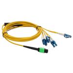 Picture of 1.5m MPO (Female) to 8xLC (Male) 8-strand OS2 Fiber LSZH Fanout Cable