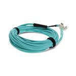 Picture of 15m MPO (Female) to 8xLC (Male) 8-Strand Aqua OM4 Fiber Fanout Cable