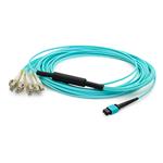 Picture of 15m MPO (Female) to 8xLC (Male) 8-Strand Orange OM1 Fiber Fanout Cable