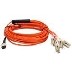 Picture of 2m MPO (Female) to 8xLC (Male) 8-Strand Orange OM1 Fiber Fanout Cable