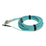 Picture of 30m MPO (Female) to 8xLC (Male) 8-Strand Aqua OM3 Fiber Fanout Cable