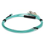 Picture of 3m MPO (Female) to LC (Male) OM4 8-strand Straight Aqua Fiber LSZH Fanout Cable
